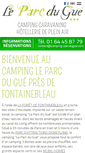 Mobile Screenshot of camping-parcdugue.com